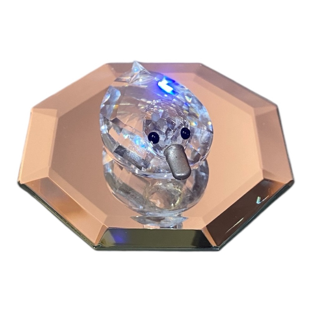 Vintage SWAROVSKI Mini Duck Retired Faceted Crystal Number 010032 MINT - Picture 6 of 9